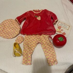 American Girl doll Bitty Baby Apple Picking Autumn Plaid Outfit please read